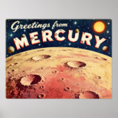 Groeten van het Mercury Retro Sci-Fi Poster (Voorkant)