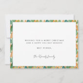 Groeten van het moderne seizoen Familiefoto Feestdagenkaart (Achterkant)