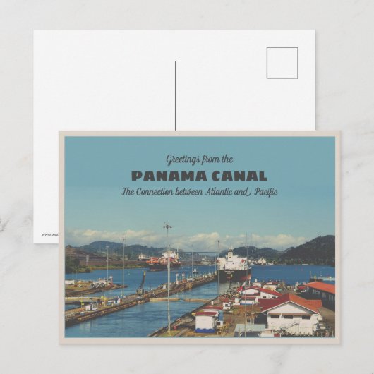 Groeten van het Panamakanaal Briefkaart (Voorkant / Achterkant)