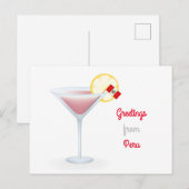 Groeten van het Peru Cocktail Holiday Briefkaart (Voorkant / Achterkant)