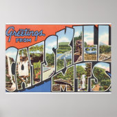 Groeten van het Poster van de Reizen van Catskills (Voorkant)