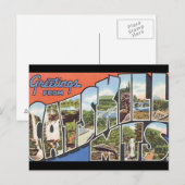 Groeten van het Poster van de Reizen van Catskills Briefkaart (Voorkant / Achterkant)