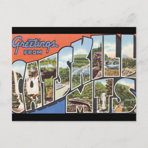 Groeten van het Poster van de Reizen van Catskills Briefkaart
