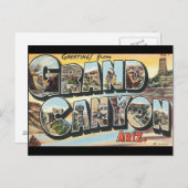 Groeten van het Poster van de Reizen van Grand Can Briefkaart (Voorkant / Achterkant)