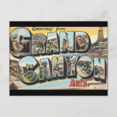 Groeten van het Poster van de Reizen van Grand Can Briefkaart (Voorkant)