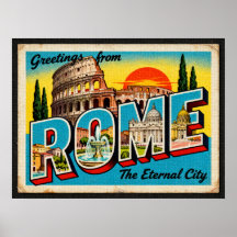 groeten van het Poster van Rome