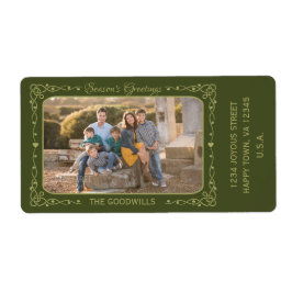 Groeten van het seizoen Aangepaste foto & tekst la Etiket