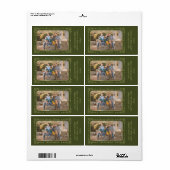 Groeten van het seizoen Aangepaste foto & tekst la Etiket (Full Sheet)