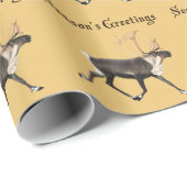 Groeten van het seizoen - Bull Cariou Cadeaupapier (Rol Hoek)