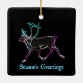 Groeten van het seizoen - Elektrisch Caraïbisch Keramisch Ornament (Achterkant)