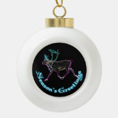 Groeten van het seizoen - Elektrisch Caraïbisch Keramische Bal Ornament (Voorkant)