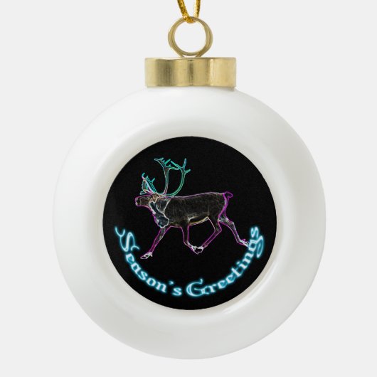 Groeten van het seizoen - Elektrisch Caraïbisch Keramische Bal Ornament (Voorkant)