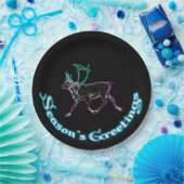 Groeten van het seizoen - Elektrisch Caraïbisch Papieren Bordje (Feest)