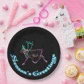 Groeten van het seizoen - Elektrisch Caraïbisch Papieren Bordje (Feest)