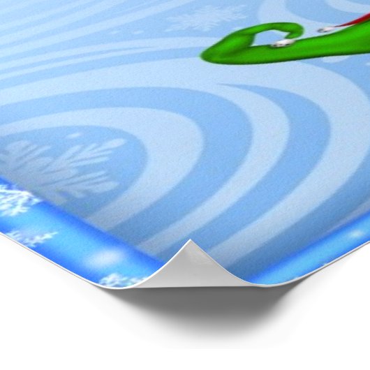 Groeten van het seizoen Elf Poster/Afdruk Poster (Hoek)