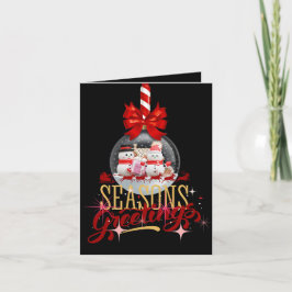 Groeten van het seizoen feestdagen kaart