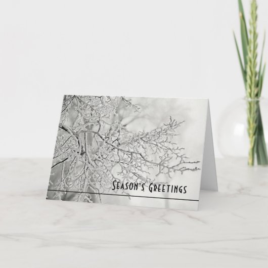 Groeten van het seizoen feestdagen kaart (Voorkant)