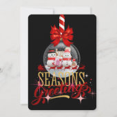 Groeten van het seizoen feestdagenkaart (Voorkant)
