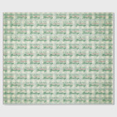 Groeten van het seizoen Gingham Christmas Cadeaupapier (Vlak)