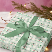 Groeten van het seizoen Gingham Christmas Cadeaupapier