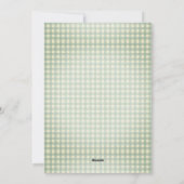 Groeten van het seizoen Gingham Christmas Feestdagenkaart (Achterkant)