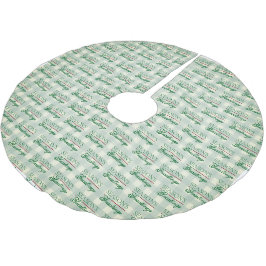 Groeten van het seizoen Gingham Christmas Kerstboom Rok