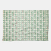 Groeten van het seizoen Gingham Christmas Theedoek (Horizontaal)