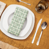 Groeten van het seizoen Gingham Christmas Theedoek