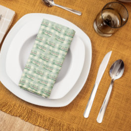 Groeten van het seizoen Gingham Christmas Theedoek