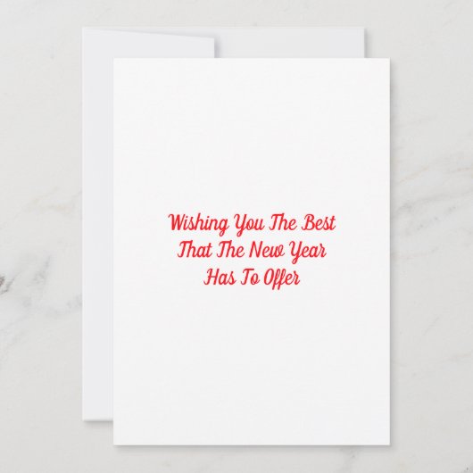 Groeten van het seizoen Gold Bell Kaart (Achterkant)