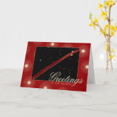 Groeten van het seizoen Hubble Space Ribbon Kaart (Gele Bloem)