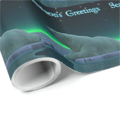 Groeten van het seizoen - Ice Edge Polar Beer Cadeaupapier (Rol Hoek)