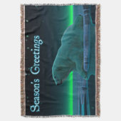 Groeten van het seizoen - Ice Edge Polar Beer Deken (Voorkant Verticaal)