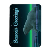 Groeten van het seizoen - Ice Edge Polar Beer Magneet (Verticaal)