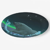 Groeten van het seizoen - Ice Edge Polar Beer Papieren Bordje (Gekanteld)