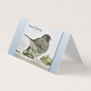 Groeten van het seizoen - Junco - Blank Kaart