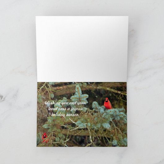 Groeten van het seizoen! Kerst Kaarten (Binnen)