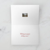 Groeten van het seizoen - Red Gate in the Rain Feestdagen Kaart (Binnen)