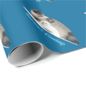 Groeten van het seizoen - Ringed zegel Cadeaupapier (Rol Hoek)