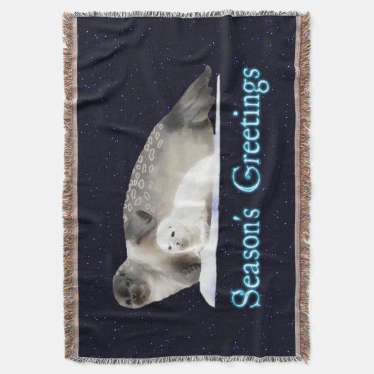 Groeten van het seizoen - Ringed zegel Deken (Voorkant Verticaal)