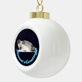 Groeten van het seizoen - Ringed zegel Keramische Bal Ornament (Rechts)