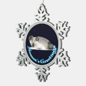 Groeten van het seizoen - Ringed zegel Tin Sneeuwvlok Ornament (Rechts)