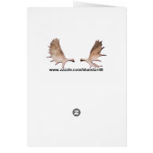 Groeten van het seizoen - Sneeuwschoenen op sneeuw (Achterkant)