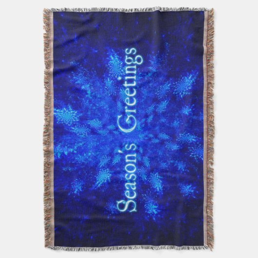 Groeten van het seizoen - Snowburst Deken (Voorkant Verticaal)
