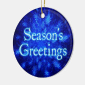 Groeten van het seizoen - Snowburst Keramisch Ornament (Links)