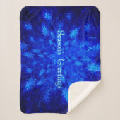 Groeten van het seizoen - Snowburst Sherpa Deken (Voorkant)