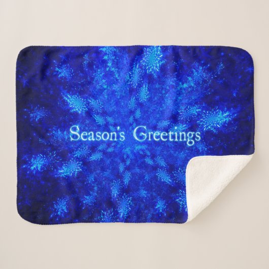 Groeten van het seizoen - Snowburst Sherpa Deken (Voorkant (horizontaal))
