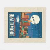 Groeten van het seizoen uit Baltimore Fleece Deken (Voorkant (Horizontaal))