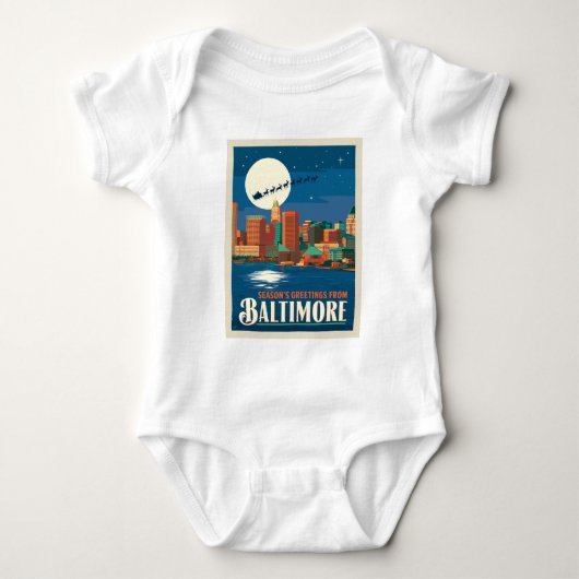 Groeten van het seizoen uit Baltimore Romper (Voorkant)