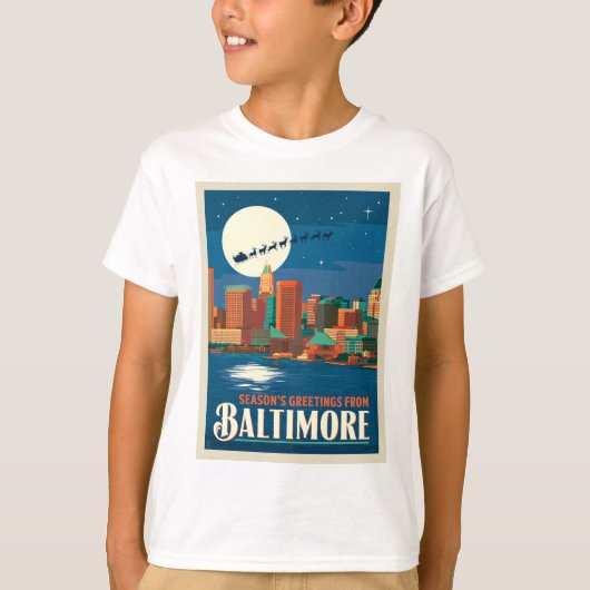 Groeten van het seizoen uit Baltimore T-shirt (Voorkant)